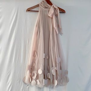 Ryu champagne shift party dress